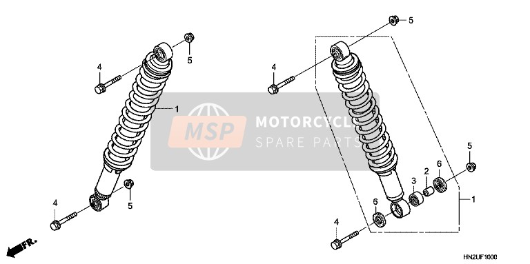 Honda SH125D 2017 Pompe à eau pour un 2017 Honda SH125D